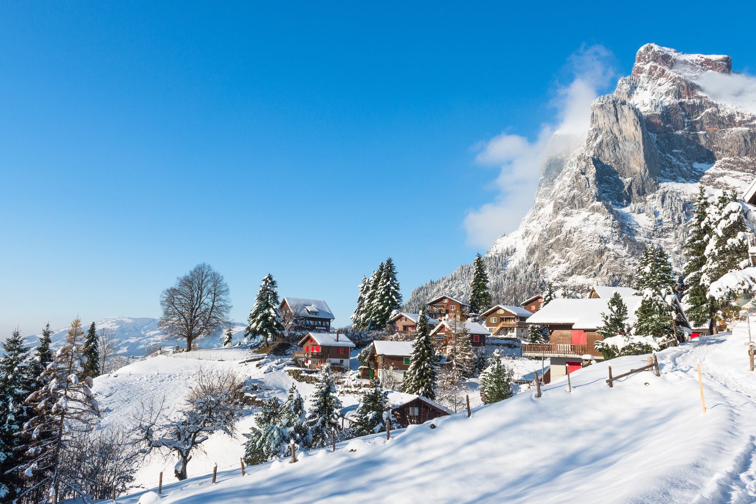 Village-in-the-Alps-in-the-snow.-Winter-Christmas-holidays-in-Switzerland